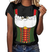 Damen Oktoberfest T-Shirt | Bayerischer Stil | Lustiges Bier-T-Shirt für Oktoberfest | Barbary