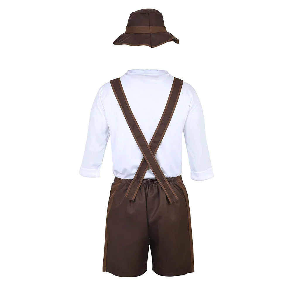 Kostüm für Herren Oktoberfest | Lederhose Herrenkostüm - Attilla