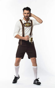 Oktoberfestkostüm für Herren | Festival-Lederhose für Herren - Astrek