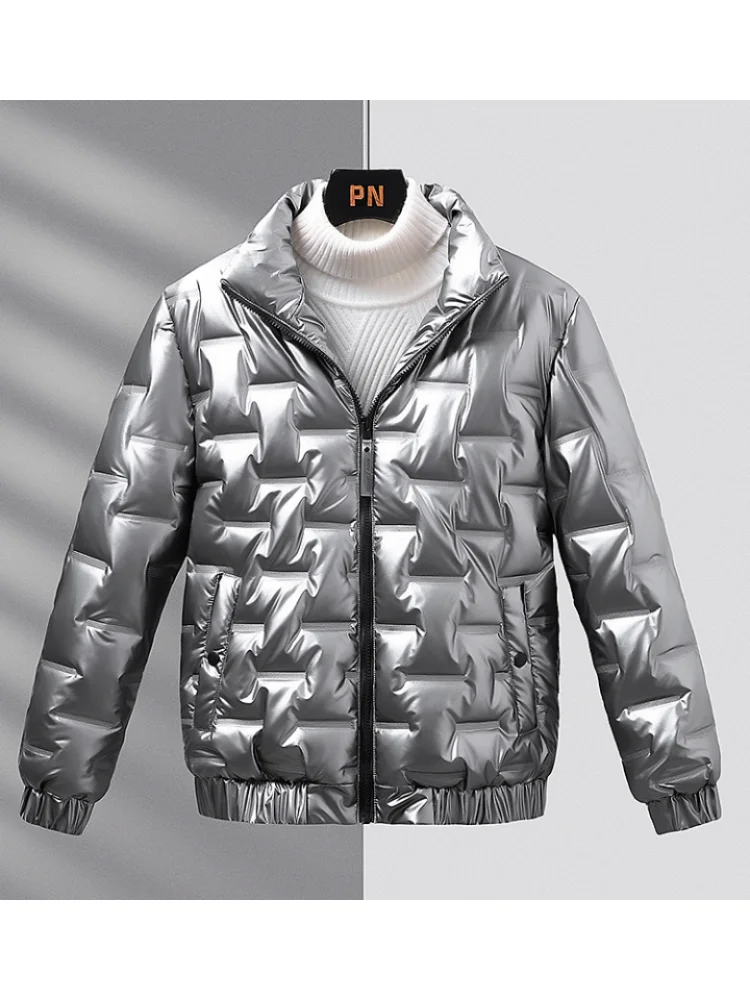 Shiny Fashion Parka Jacke für Männer | 2024 Herbst und Winter Essential | Livio