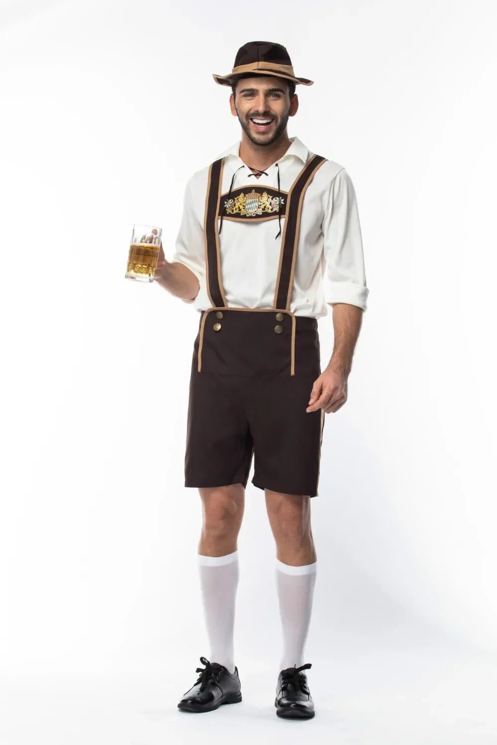 Oktoberfestkostüm für Herren | Festival-Lederhose für Herren - Astrek