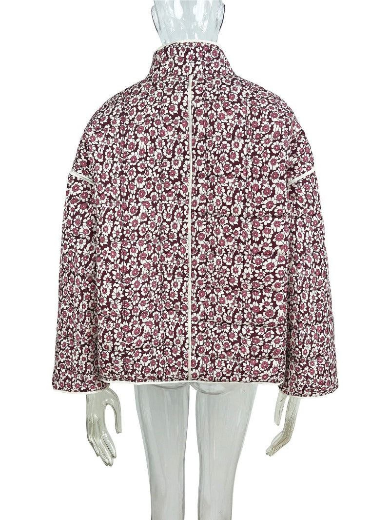 Alessi l Gedruckt Floral Gepolstert Herbst Casual Frauen Blazer