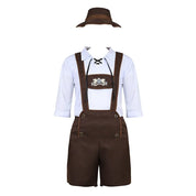 Kostüm für Herren Oktoberfest | Lederhose Herrenkostüm - Attilla