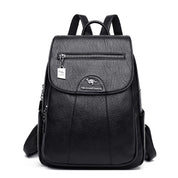 Stilvoller Lederrucksack für Damen | Diebstahlsichere Tasche | Kreszentia