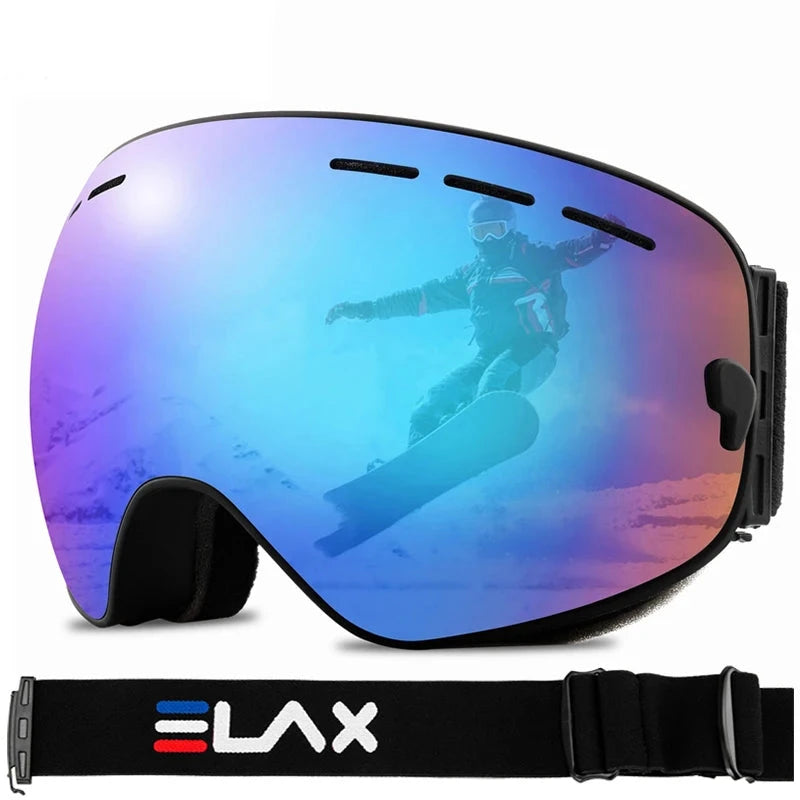 Doppelglas Anti-Fog Skibrille für Outdoor-Sportarten, Snowboard und Schneesport | Elox