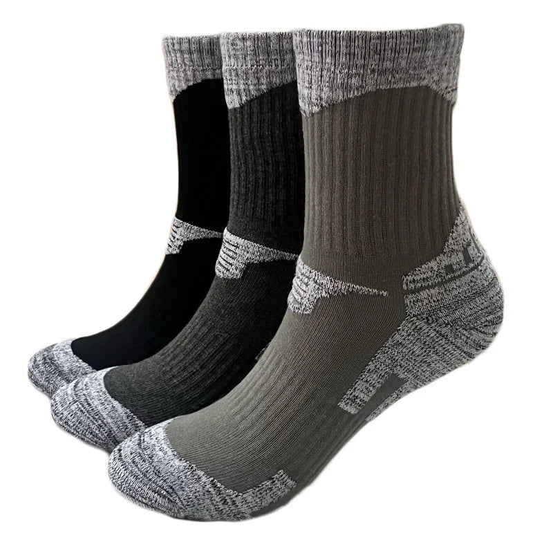 Thermo-Kompressions-Wandersocken (3 Paar) | Perfekt für Outdoor-Aktivitäten im Winter | Aimery