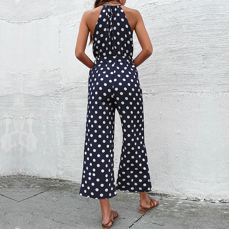 Rica l Damen-Jumpsuit mit Polka Dots-Design