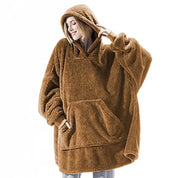 Unisex Fleecedecke mit Kapuze, Jacke | Snuggie