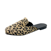 Luxuriöse Slingback-Pantoletten aus Wildleder mit Leopardenmuster für Damen l Dannette