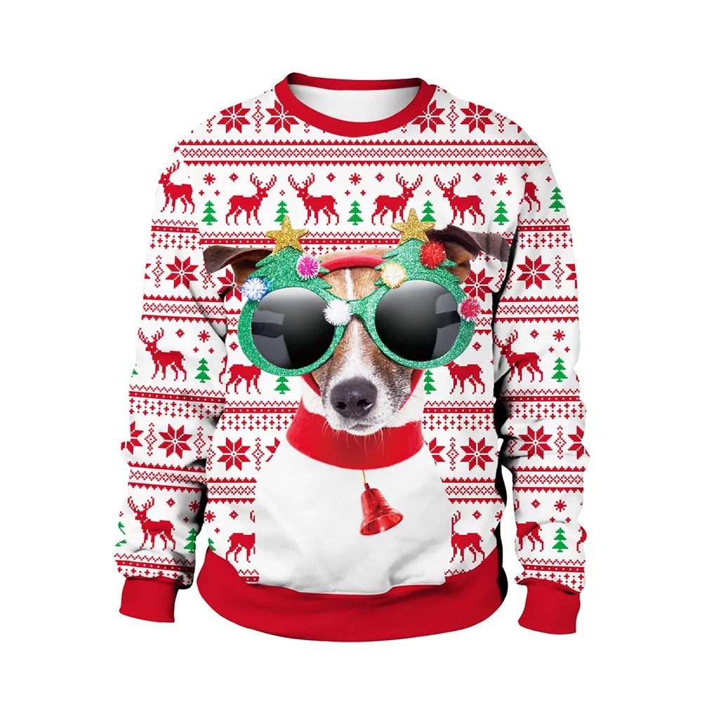 Bedruckter 3D-Weihnachtspullover für Unisex | Jolly Jingle