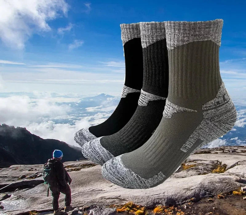 Thermo-Kompressions-Wandersocken (3 Paar) | Perfekt für Outdoor-Aktivitäten im Winter | Aimery