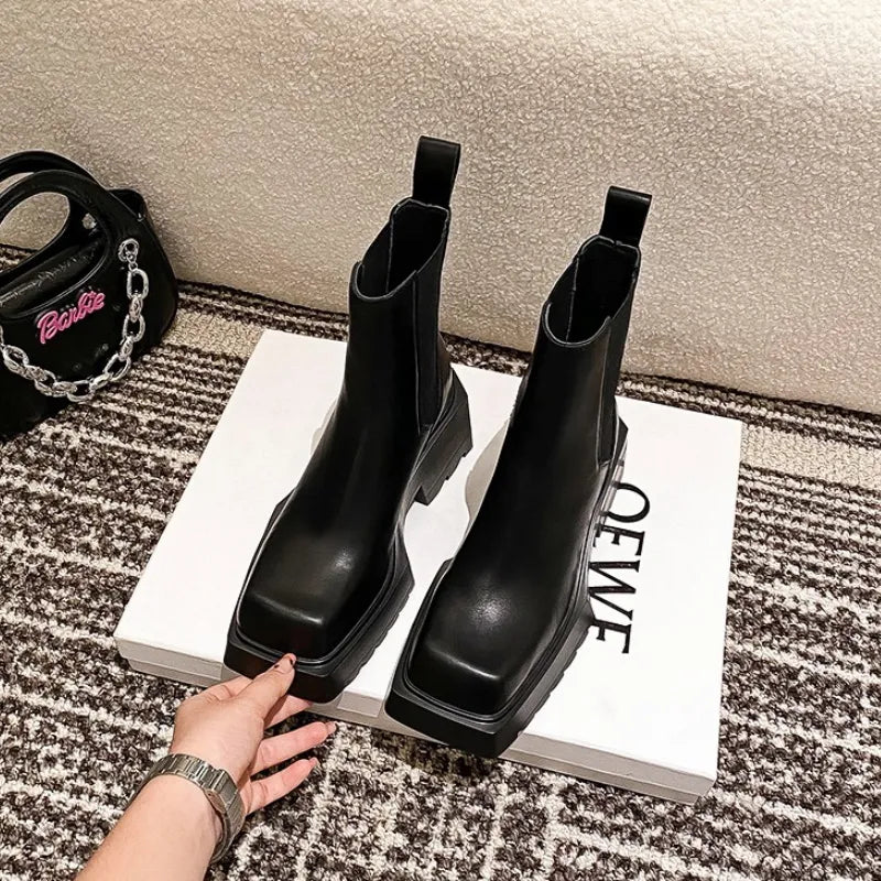 Herbst und Winter Leder Chelsea Boots | Franziska