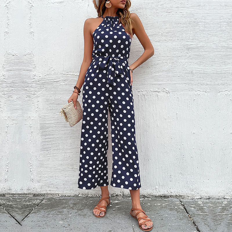 Rica l Damen-Jumpsuit mit Polka Dots-Design