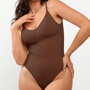 Jozefa Curve l Damen Bodysuit Rückenfrei Nahtlose Shapewear