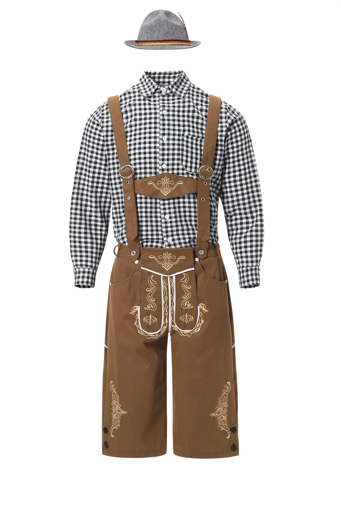 Männliche Oktoberfest-Kostüme | 3-teiliges Oktoberfestkostüm für Herren - Golganneth