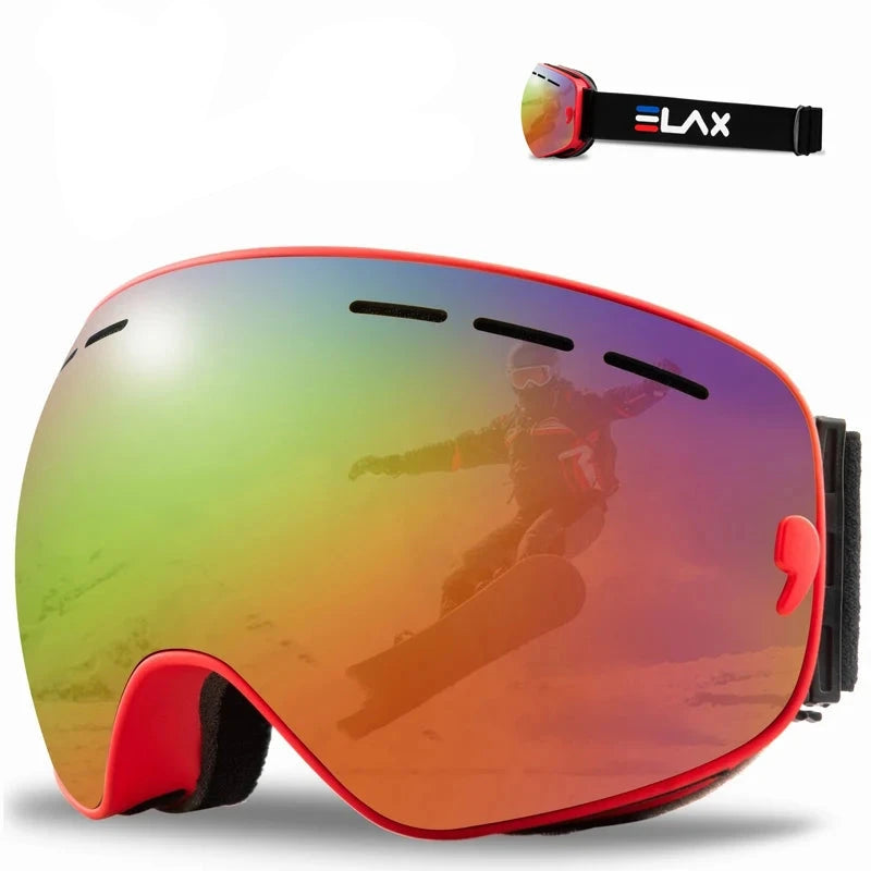 Doppelglas Anti-Fog Skibrille für Outdoor-Sportarten, Snowboard und Schneesport | Elox