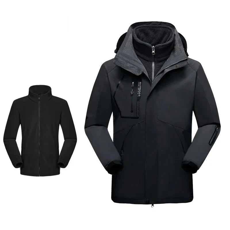 3-in-1 Skijacken für Damen und Herren – Winter Warm, Wind- und Wasserdicht | WearPro