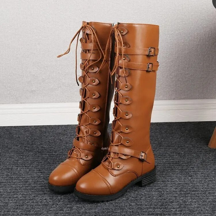 Retro Schnürboots mit Schnalle l Jehona