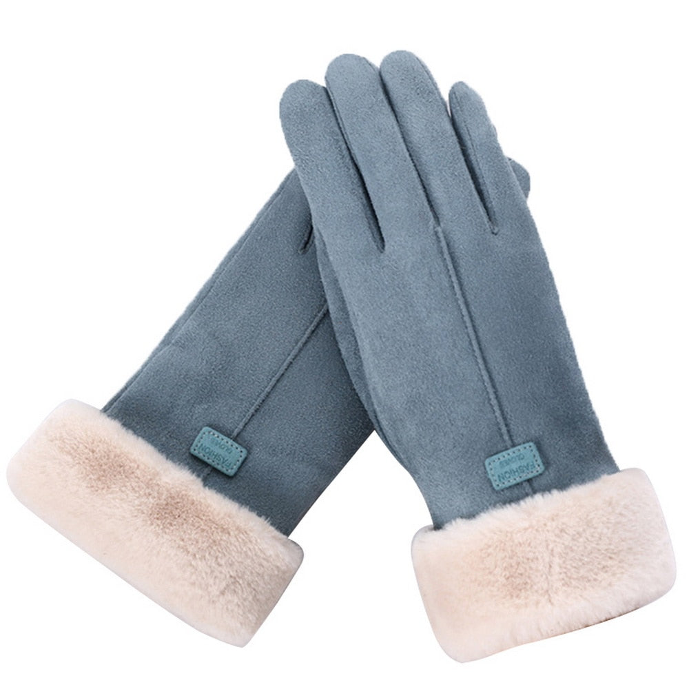 Winter Wildlederhandschuhe für sie l SnowGrip