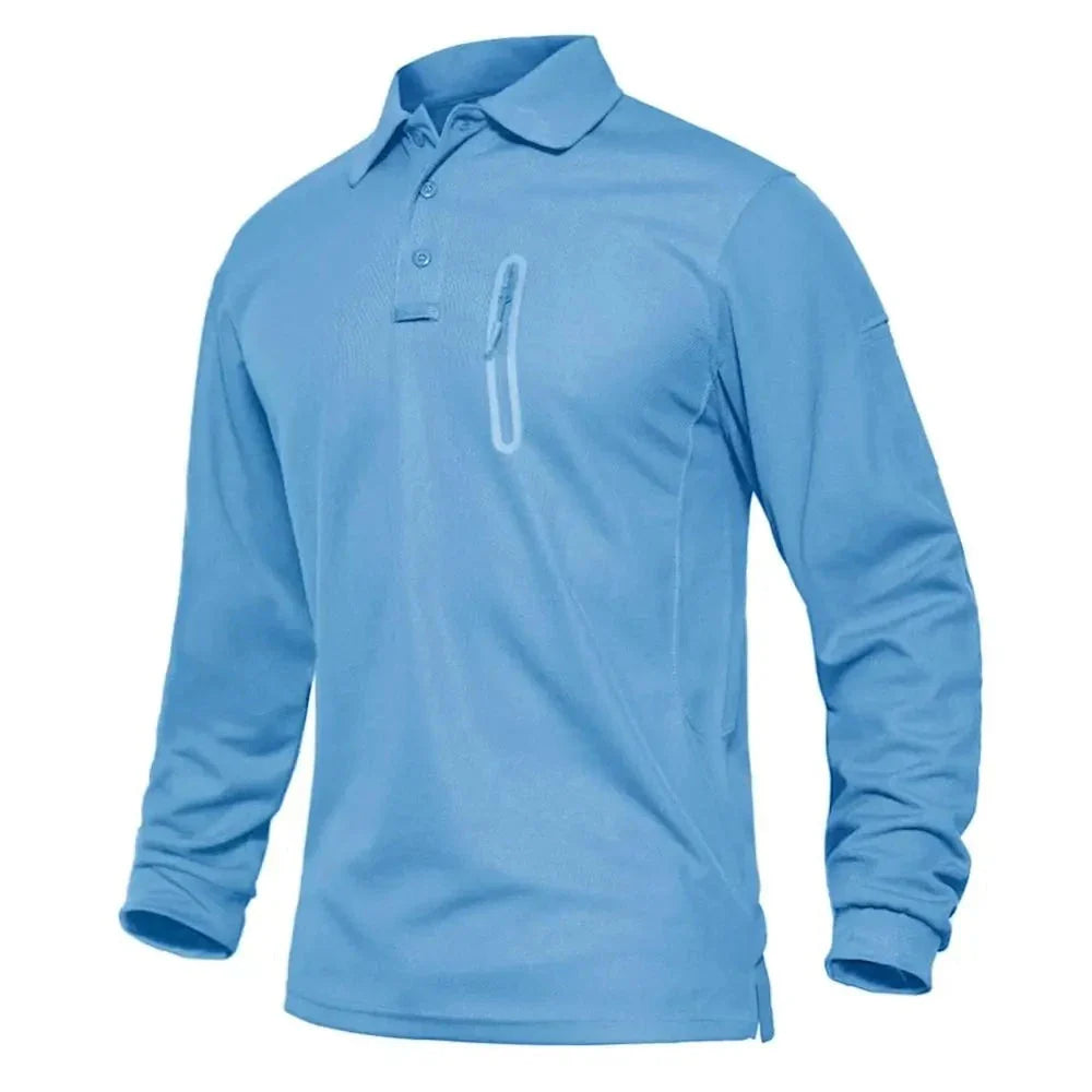 Lässiger langärmeliger Polo-Golfpullover für Herren l Gerant