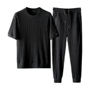 Dawson l Klassisches monochromes Set für Männer, bestehend aus Oberteil und atmungsaktiver Hose