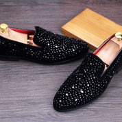 Axel l Elegante Herren-Loafer mit Perlen