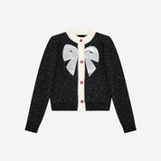 Nairobi | Stylischer Damen-Cardigan mit Schleife und Pailletten