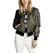 Stylische Casual Pocket Jacket l Bequeme Damen Frühlingsjacke mit Reißverschluss und Taschen l Briony