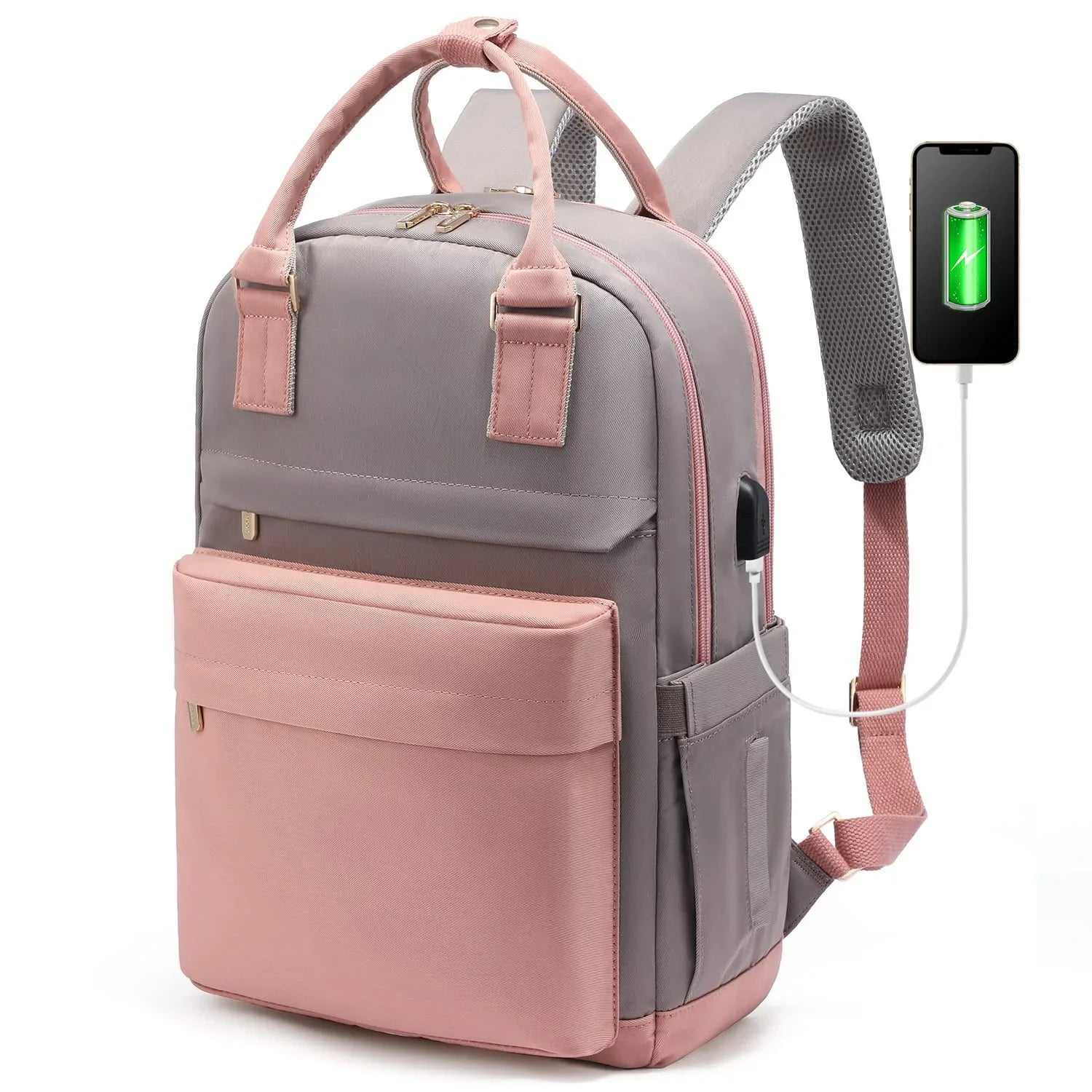 ChicCanvas | Modische Leichte Reise-USB-Ladetasche mit großer Kapazität für Damen