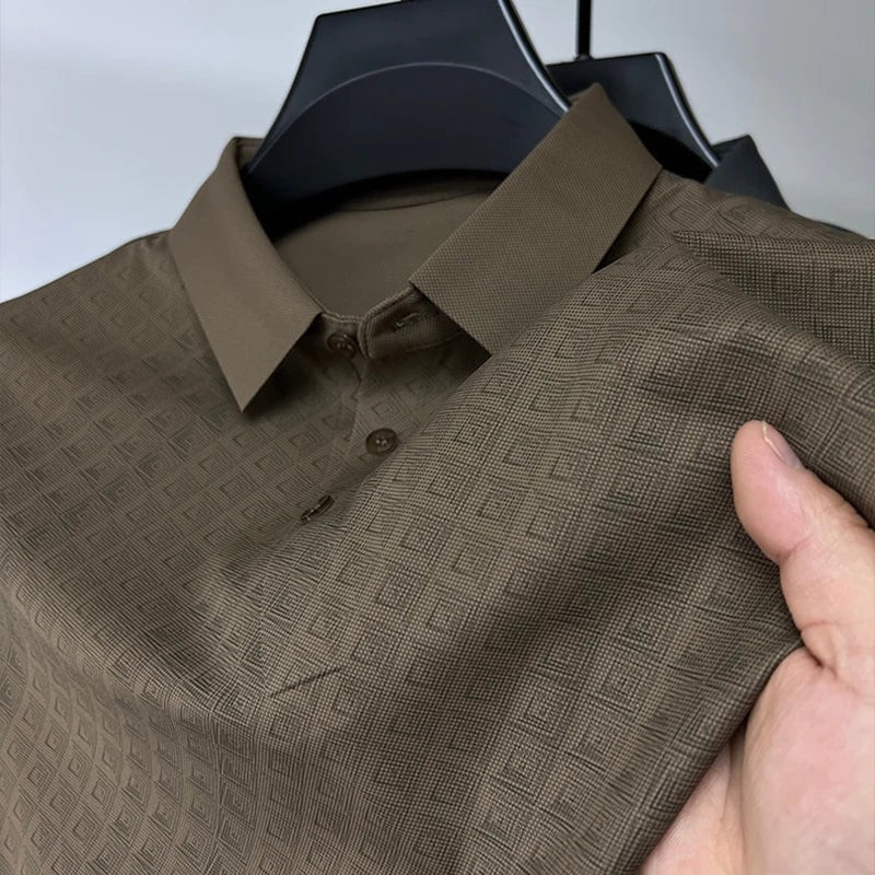 Alphonse l Premium-Poloshirt aus Nanoseide