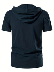 Enzo | Lässiges Kapuzen-T-Shirt mit Schnürdetail