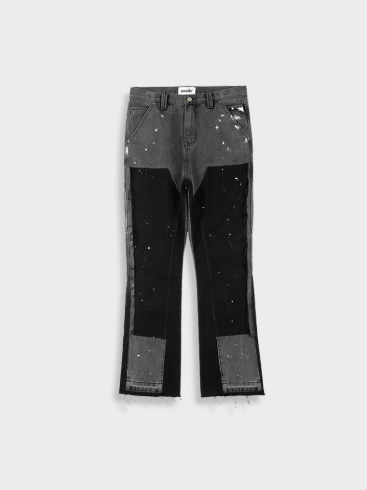 Vintage hose - Herren Denim Jeans Patched | Rikert