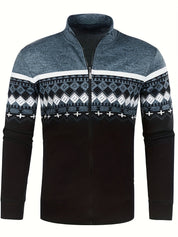 Herrenweste Mid Stretch Ethnic Retro Full Zip Up l Holger