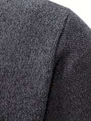 Eleganter leichter Stretch-Cardigan mit durchgehendem Reißverschluss für Herren l Oscar