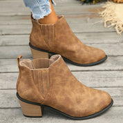 Vintage Stiefeletten mit klobigem Absatz | Jordanne