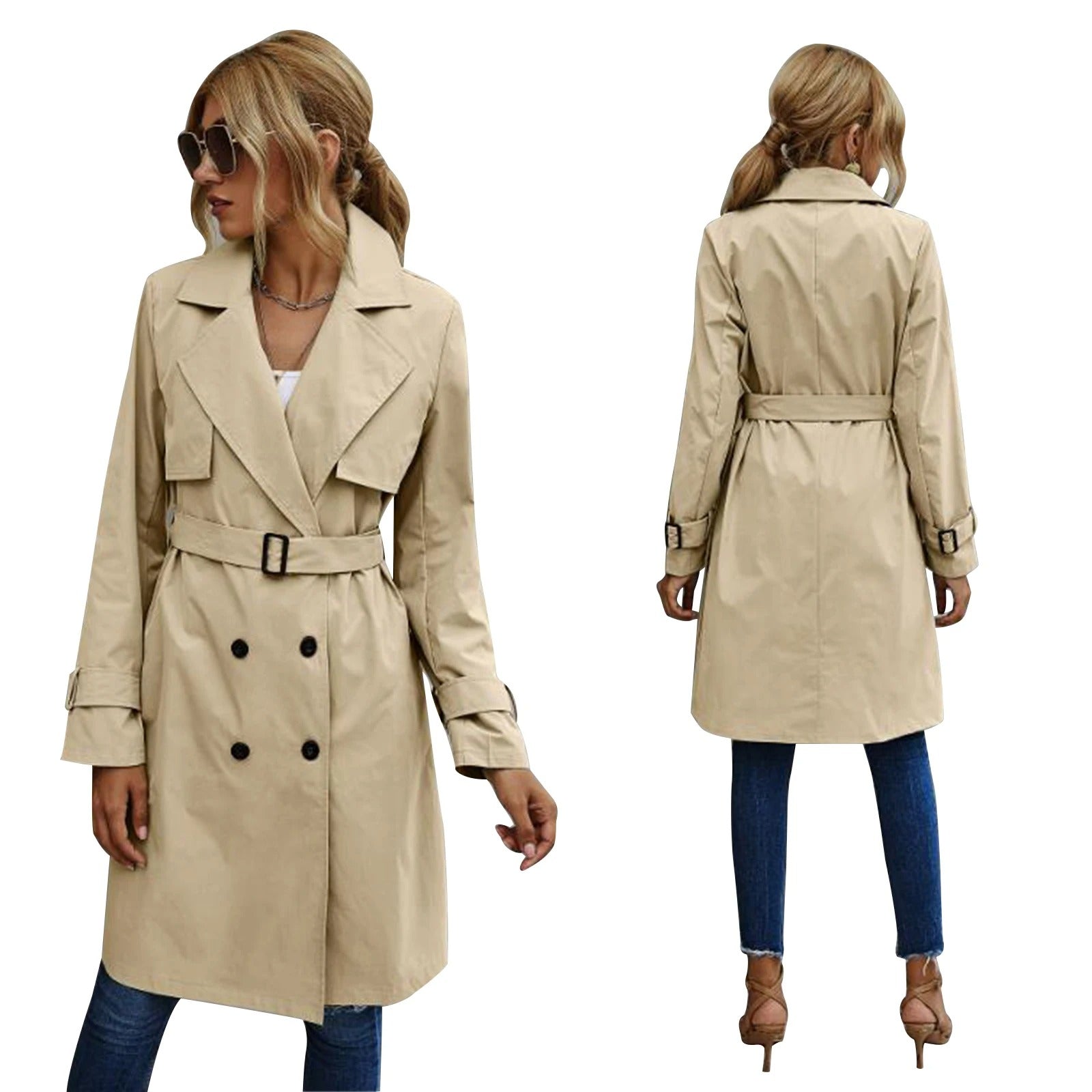 Frühlings- und Sommer-Trenchcoat-Jacke für Damen | Tassia