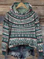 Warmer bedruckter Norwegerpullover | Rabiah