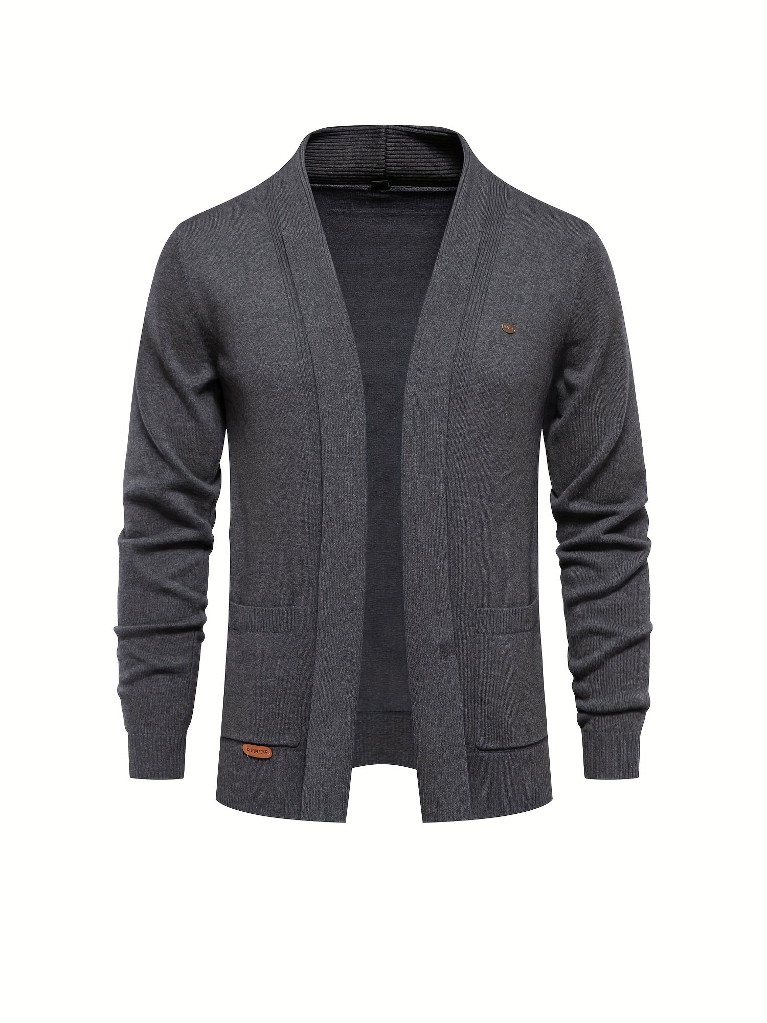 Herren Strickjacke mit V-Ausschnitt und offener Vorderseite | Ossian