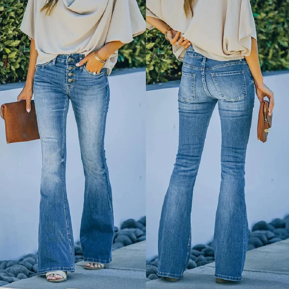 Paris | Vintage-Ausgestellt-Jeans für Damen