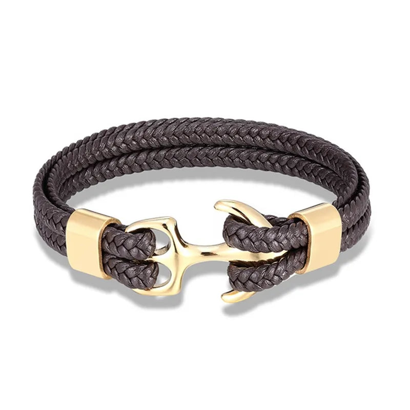 Marine Anker Lederarmband | Halston