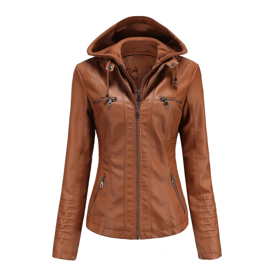 Sportliche Eco-Leder-Jacke | Emmai