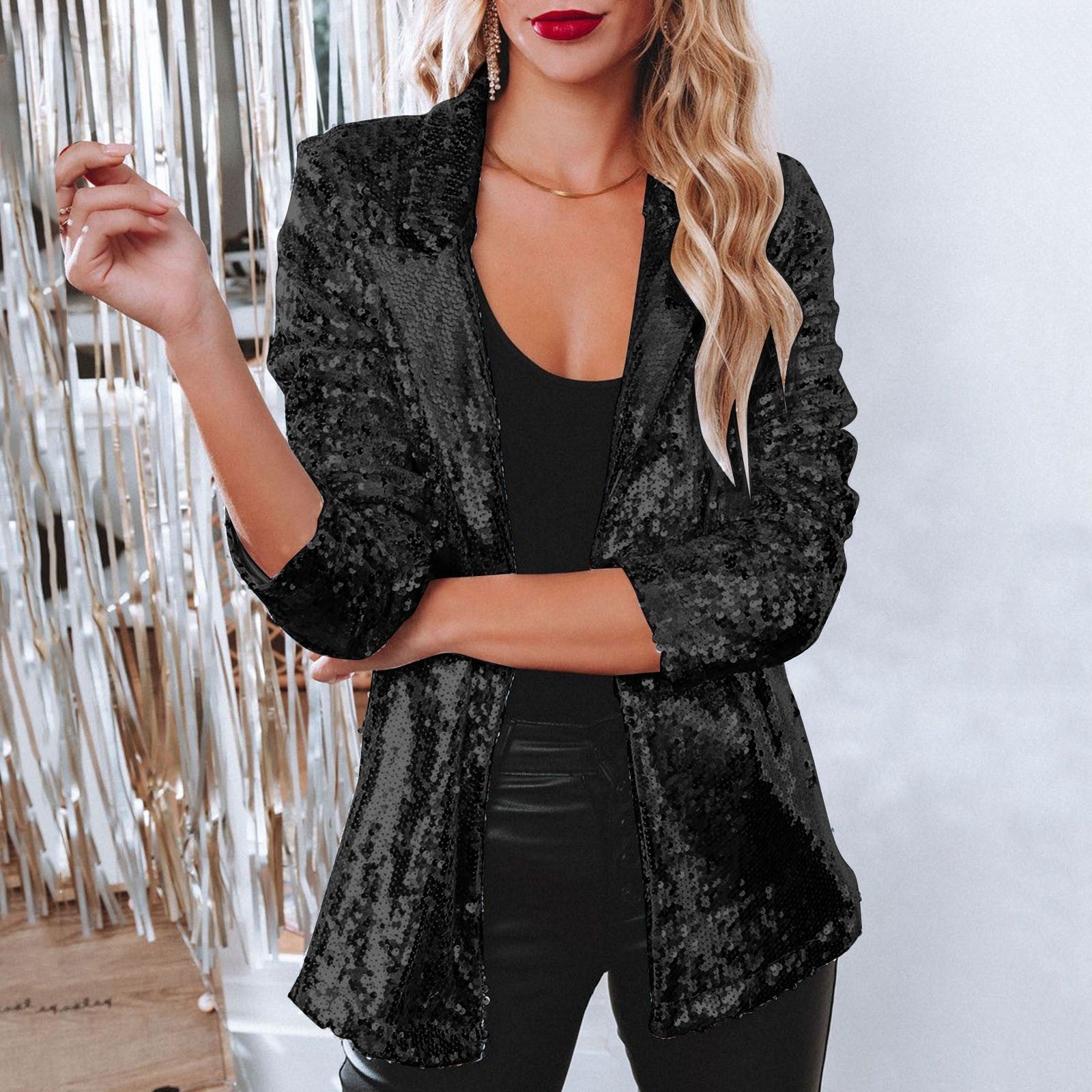 Glitzer Party Damen Blazer l Lowery