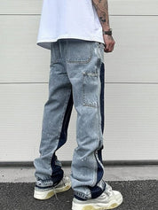 Vintage hose - Herren Denim Jeans Patched | Rikert