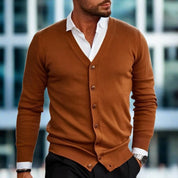 Eleganter Baumwollcardigan mit Knopfleiste | Ernsto