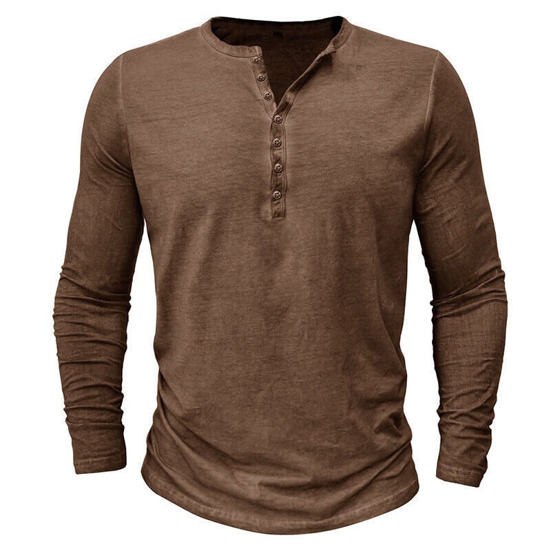 Henley-Shirt für Herren mit langen Ärmeln l Hilbert