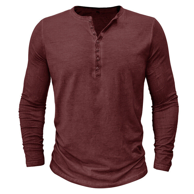 Henley-Shirt für Herren mit langen Ärmeln l Hilbert