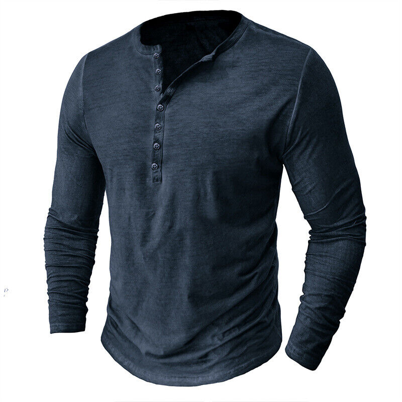 Henley-Shirt für Herren mit langen Ärmeln l Hilbert