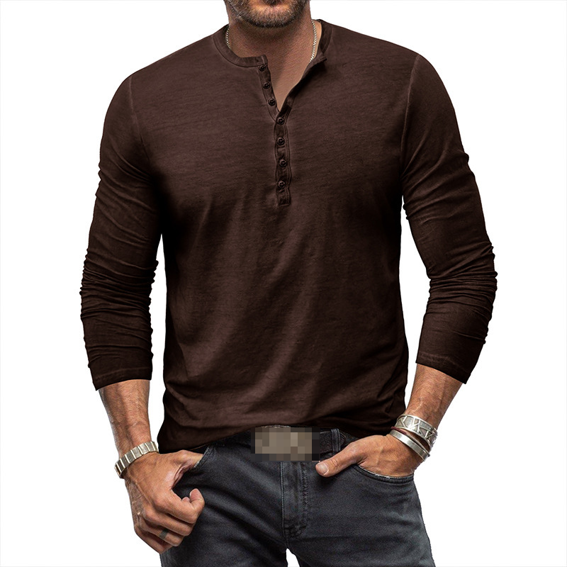 Henley-Shirt für Herren mit langen Ärmeln l Hilbert