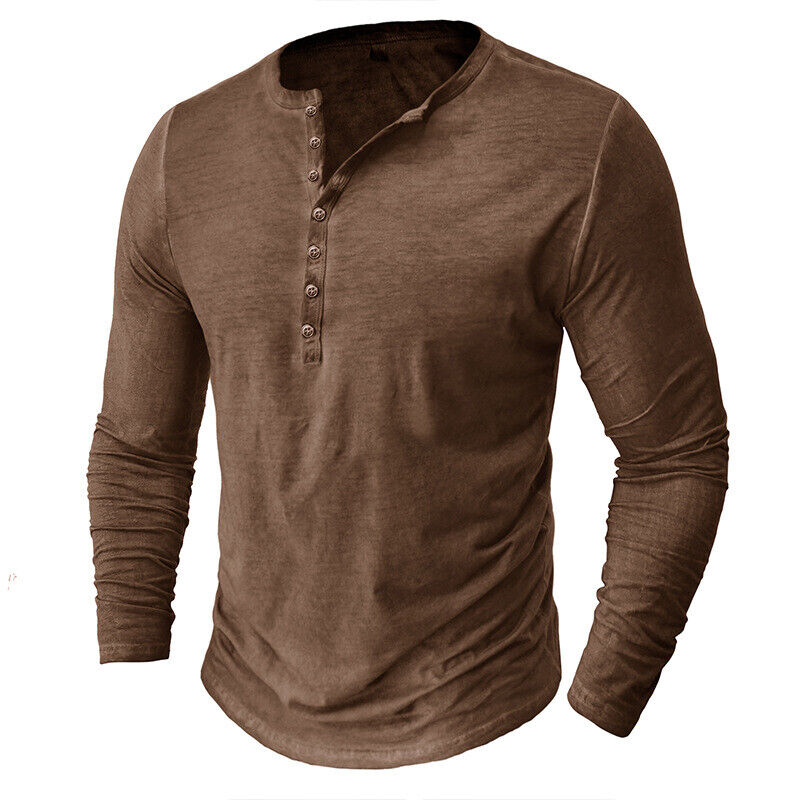 Henley-Shirt für Herren mit langen Ärmeln l Hilbert