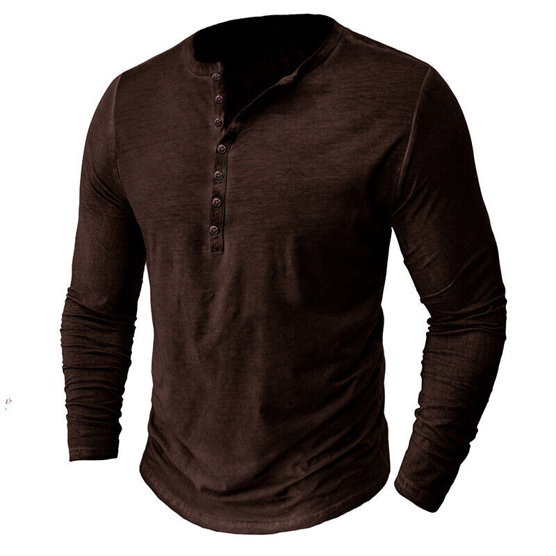 Henley-Shirt für Herren mit langen Ärmeln l Hilbert